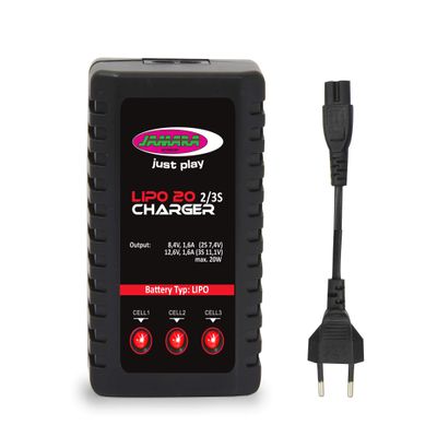 JAMARA LiPo 20 2S/3S Charger with Integrated Balancer 413117