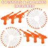 ArtCreativity Toy Guns (Pack of 6) - Toy Dart Guns for Kids - Total of 6 Toy Dart Pistols and 60 Suction Cup Darts, Summer Fun Toys for Outdoor, Indoor, Yard, Party Favors for Boys and Girls view 2