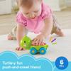 Fisher-Price Baby Crawling Toy Poppity Pop Turtle Push-Along Vehicle with Ball Popping Sounds for Infants Ages 6+ Months view 2