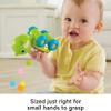 Fisher-Price Baby Crawling Toy Poppity Pop Turtle Push-Along Vehicle with Ball Popping Sounds for Infants Ages 6+ Months view 4