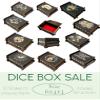 Dice Box - Black - Beholder - 6x4x3 view 2