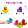 The Dreidel Company Classic Rubber Duck Toy Duckies for Kids, Six Solid Colors, Bath Birthday Gifts Baby Showers Classroom Summer Beach and Pool Activity, 2" (50-Pack) view 2