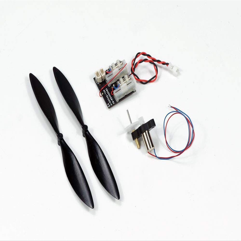 AEO DIY Micro Brushed Power System with 6x14 Brushed Motor,Micro Prop,Micro Receiver for RC Micro Mini Indoor Airpalne (BLPS614-242)