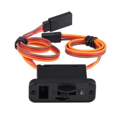 Heavy Duty LED RC Switch for Airplane Model - JR On/Off Switch, Accessory for Receiver, Connectors Included