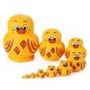 10 Pcs Wooden Yellow Duck Handmade Russian Nesting Dolls Toys, Cute Lovely Animal Matryoshka Stacking Dolls Home Decor, Educational Learning Toys for Adults view 1