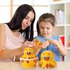 10 Pcs Wooden Yellow Duck Handmade Russian Nesting Dolls Toys, Cute Lovely Animal Matryoshka Stacking Dolls Home Decor, Educational Learning Toys for Adults view 2