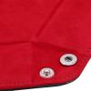 LIUCM Dice Tray Hexagon Foldable Dice Trays PU Leather Dice Holder for Rolling Dice Games Dice Rolling Tray,Red view 3