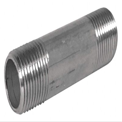 2 1/2 in x 5 in 304 Stainless Steel Nipple, Pipe Schedule 40, Threaded on Both Ends-Each