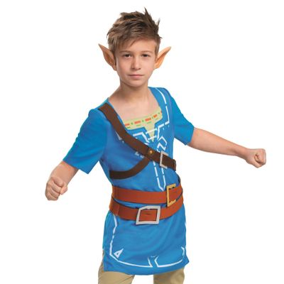 Disguise Link Costume for Kids, Official Zelda Breath of the Wild Costume, Classic Child Size Large (10-12)
