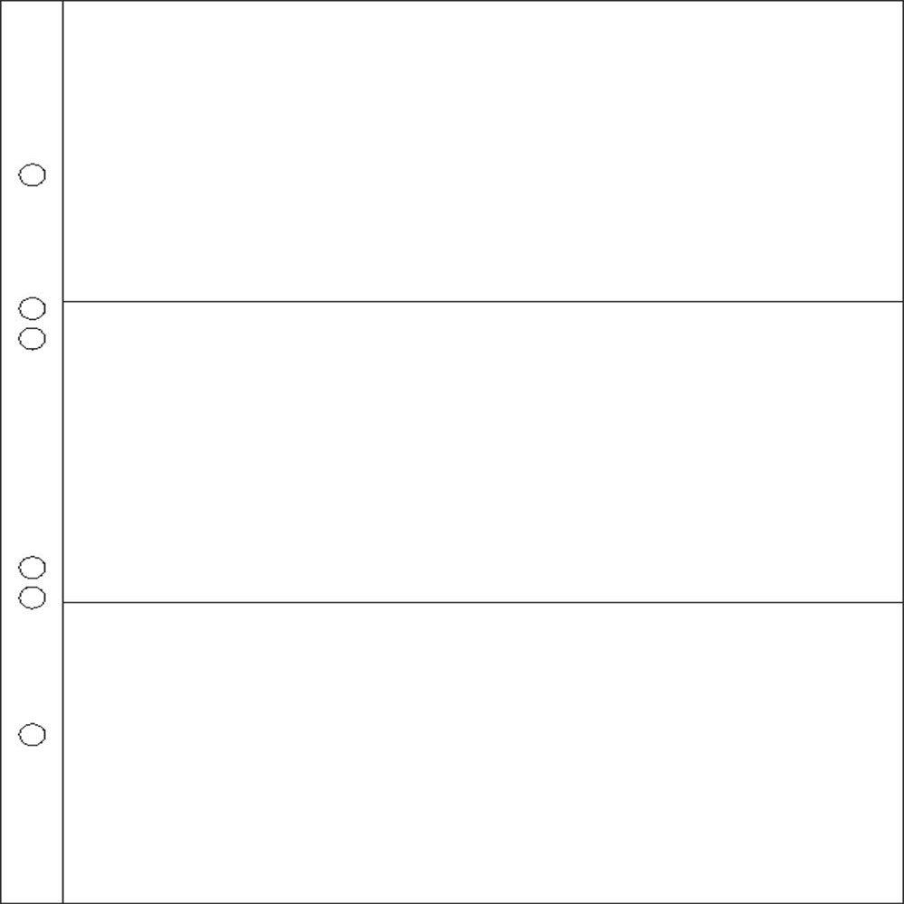 100 Prophila banknote envelopes, 3-Part, for 3 banknotes Each up to Approx. 180 x 80 mm