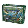 Cobble Hill 1000 Piece Puzzle - Hooked On Fishing - Sample Poster Included view 1