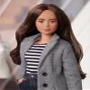 Barbie Signature @BarbieStyle Fashion Doll & Clothing Set, Curvy Brunette with 2 Tops, Skirt, Pants, Coat, Jacket, 2 Pairs of Shoes & Accessories view 3