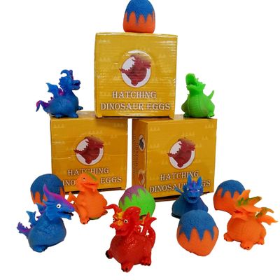 Hatching Dinosaur-Dragon Eggs, Squishy Dinosaur-Dragon Eggs Hatch Into Dinosaur-Dragons, 4 Piece Pack!