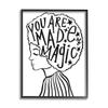 Stupell Industries Made of Magic Phrase Children's Hair Portrait view 1