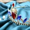 Botrinal Evie Red Heart Necklace and Descendants 3 Crown Gold Tiara Jewelry Set Queen of Hearts Evie for Girls Teen Halloween view 2