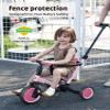 newyoo Tricycle for Toddlers 1-3, Toddler Bike, 5 in 1 Trike with Push Handle, Christmas and Birthday Gift and Toy for Girls, Convert to Baby Balance Bike, Pink, TR008 view 2