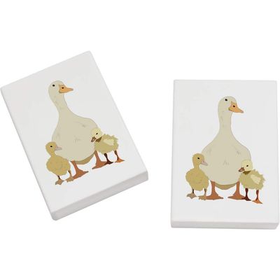 Azeeda 2 x 45mm 'Mother Duck' Erasers/Rubbers (ER00026166)