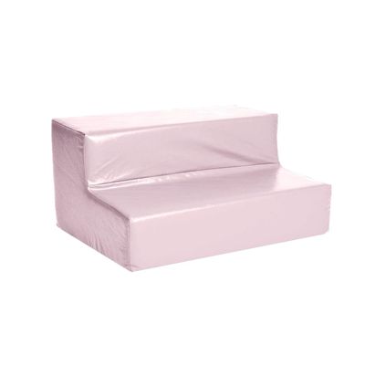 Foamnasium Toddler Step, Indoor Foam Playset, Soft Toddler and Active Kids Play Foam Step for Crawling, Climbing, Sliding and Jumping, Made in The US, Pink