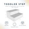 Foamnasium Toddler Step, Indoor Foam Playset, Soft Toddler and Active Kids Play Foam Step for Crawling, Climbing, Sliding and Jumping, Made in The US, Pink view 2