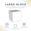 foamnasium Large Block, Indoor Foam Playset, Soft Toddler and Active Kids Play Foam Block for Crawling, Climbing, and Jumping, Made in The US, White view 2