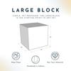 Foamnasium Large Block, Indoor Foam Playset, Soft Toddler and Active Kids Play Foam Block for Crawling, Climbing, and Jumping, Made in The US, Gull Gray view 3