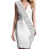 RhinestoneSash Bride To Be Sparkle Silver Sash - Premium BRIDAL Scalloped Sash for Bachelorette Party - Bridal Shower Decorations & Supplies - Silver Glitter Sash(Sclp B2B) Slv view 1