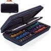 SIQUK Dice Case DND Dice Box Dice Storage Case Dice Organizer Holder with Handle Removable Slotted Tray Holds 8 Sets DND Dice for Dungeons & Dragons and Other RPG Table Games view 1