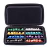 SIQUK Dice Case DND Dice Box Dice Storage Case Dice Organizer Holder with Handle Removable Slotted Tray Holds 8 Sets DND Dice for Dungeons & Dragons and Other RPG Table Games view 3