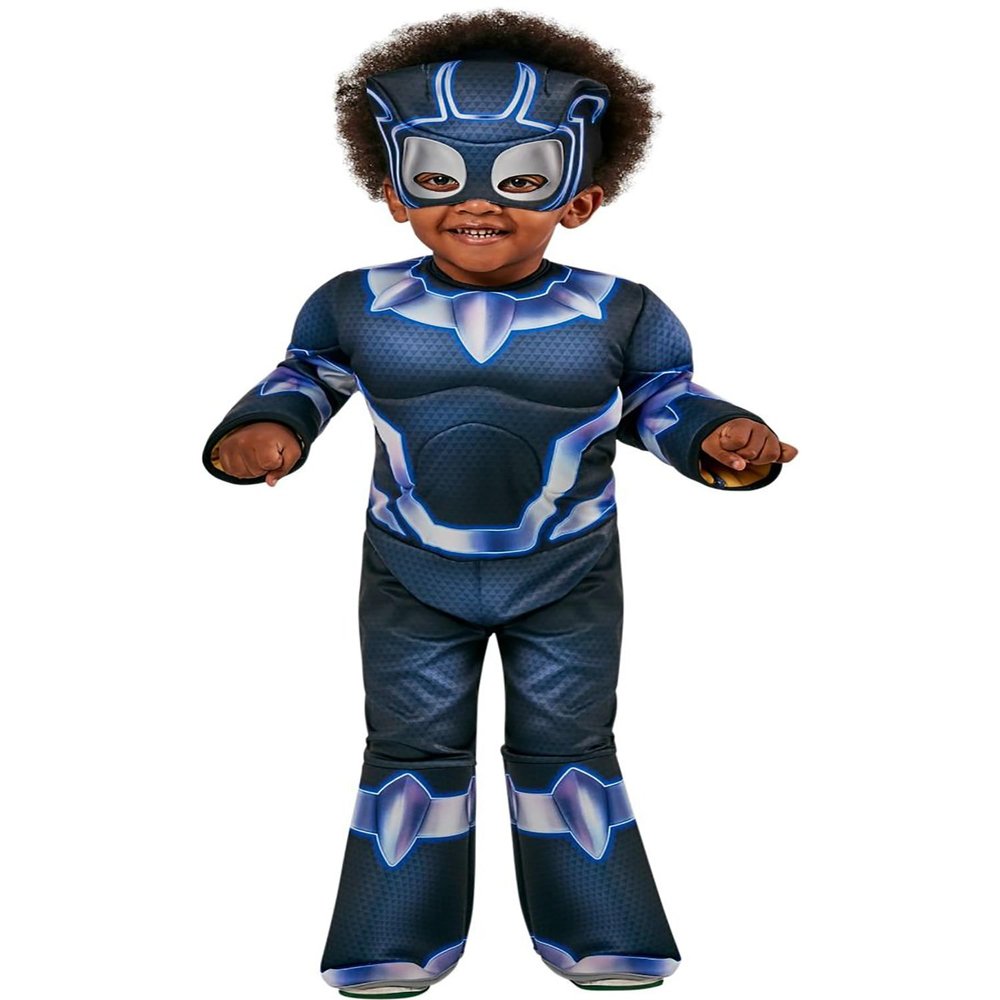 Rubies II Toddler Marvel: Spidey and His Amazing Friends Black Panther Deluxe Costume, As Shown, 2T3T