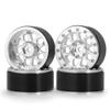 4pcs Alloy Beadlock 1.9" Wheel Rim for 1:10 RC AXIAL SCX10 D90 TRX4 CC01 (Silver) view 1