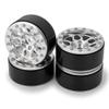 4pcs Alloy Beadlock 1.9" Wheel Rim for 1:10 RC AXIAL SCX10 D90 TRX4 CC01 (Silver) view 2