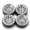 4pcs Alloy Beadlock 1.9" Wheel Rim for 1:10 RC AXIAL SCX10 D90 TRX4 CC01 (Silver) view 3