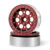 Aluminum Alloy 2.2" Beadlock Wheel Rims for 1/10 RC Rock Crawler Wraith TRX4 SCX10 D90, 4Pcs (Red & Black) view 4