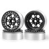 Aluminum Alloy 2.2" Beadlock Wheel Rims for 1/10 RC Rock Crawler Wraith TRX4 SCX10 D90, 4Pcs (Black & Silver) view 4