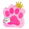 17" Tall Puppy Paw Piata with Gold Crown Puppy Themed Birthday Woof Woof Let's Pawty Princess Party Like An Animal Dog Party view 1