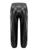 YEAHDOR Kids Girls Boys Sequins Hip Hop Jazz Dance Costumes Street Dance Pants Competition Trousers Metallic Black 8-10 view 2