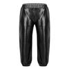 YEAHDOR Kids Girls Boys Sequins Hip Hop Jazz Dance Costumes Street Dance Pants Competition Trousers Metallic Black 5-6 view 1