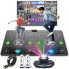 FWFX Exercise Mat for Home Workouts - Interactive Dance Game Mat Connects to TV, 2-Player Kids Party Interactive Games, Active Sports & Yoga Mat for Adults & Family Fitness, Fun Gift (Gray) view 1