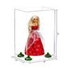 Better Display Cases Acrylic Versatile Display Case with Clear Case, Green Risers and Clear Base - 8" x 6" x 14" (A092/V18) view 2