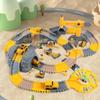 TUMAMA 249pcs Construction Race Track Vehicle Toys for Boys and Girls, STEM Building Bendable Cars Track Sets for Toddlers 3 4 5 6 Years Old view 2