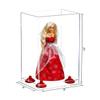 Better Display Cases Acrylic Versatile Display Case with Clear Case, Red Risers and Clear Base - 8" x 6" x 14" (A092/V18) view 2