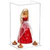 Better Display Cases Acrylic Versatile Display Case with Clear Case, Orange Risers and Clear Base - 8" x 6" x 14" (A092/V18) view 1