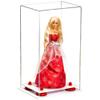 Better Display Cases Acrylic Versatile Display Case with Clear Case, Red Risers and White Base - 8" x 6" x 14" (A092/V18) view 1