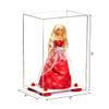 Better Display Cases Acrylic Versatile Display Case with Clear Case, Red Risers and White Base - 8" x 6" x 14" (A092/V18) view 2