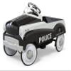 Kid Trax Classic Police Car Toy, Kids Police Car Ride-On, Toddler Pedal Car, Durable Steel, Easy Assembly, Indoor/Outdoor, 60lbs Max, Interactive, Boys/Girls, Black, Steering Wheel, Outdoor Play view 1