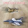 ArtCreativity Diecast F-16 Jets with Pullback Mechanism, Set of 2, 7.5 inches Diecast Metal Jet Plane Fighter Toys for Boys, Air Force Military Cake Decorations, Party Favors, Goodie Bag Fillers view 4