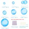 27Pcs Blue Flat Bubble Cupcake Toppers Underwater Party Decor Children's Party Supplies Bubble Cake Decorations For Under The Sea Baby Shower Mermaid Birthday view 4