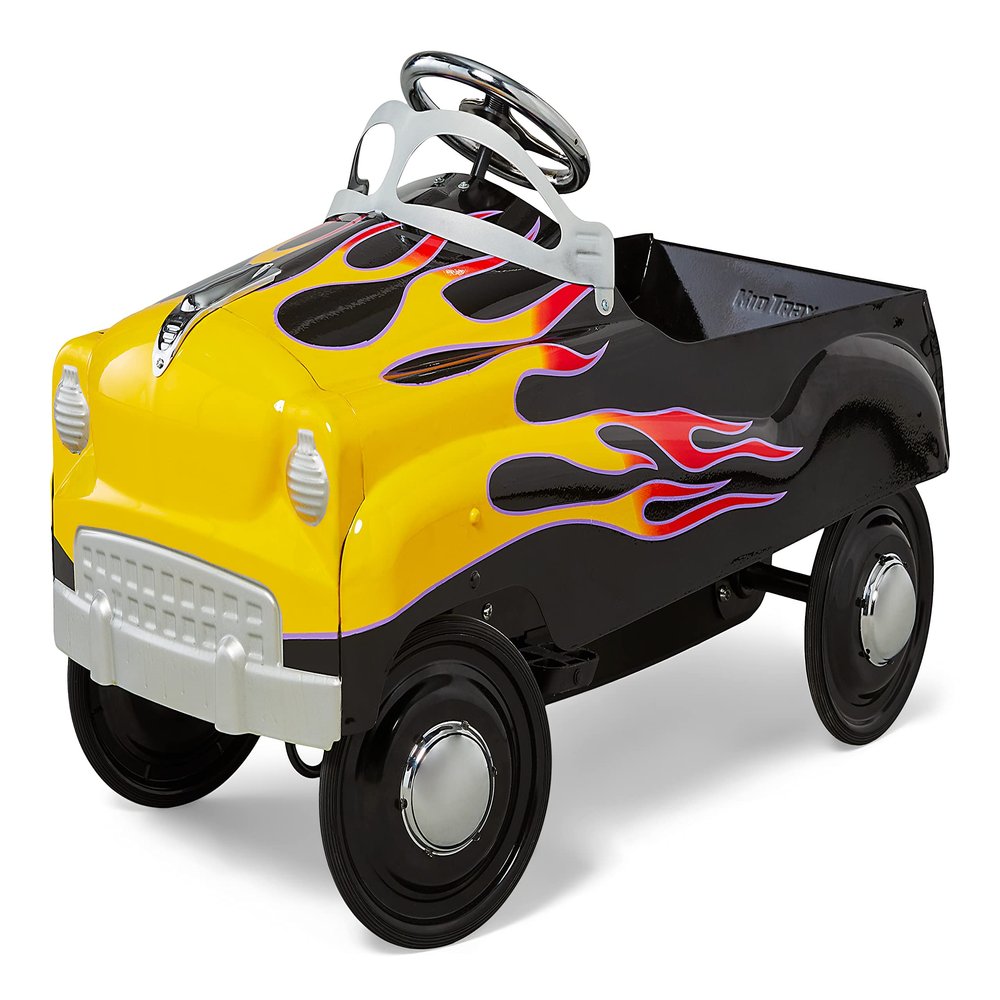 Kid Trax Street Rod Pedal Car, Indoor/Outdoor Toys for Toddlers Ages 35, Classic Design Ride On Car, Kid Cars to Drive, Ride On Toy, Toddler Boy Toys, Durable Steel Cars for Kids, Max Weight of 60lbs