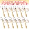 ArtCreativity Wooden Bat with Baseball Keychain, for Kids Age 8+, Set of 12  Perfect for Team Giveaways, Sports & Souvenir Favors, Victory Parties, Gifts for Athletes, Moms, Dads & Coaches view 2