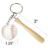 ArtCreativity Wooden Bat with Baseball Keychain, for Kids Age 8+, Set of 12  Perfect for Team Giveaways, Sports & Souvenir Favors, Victory Parties, Gifts for Athletes, Moms, Dads & Coaches view 3